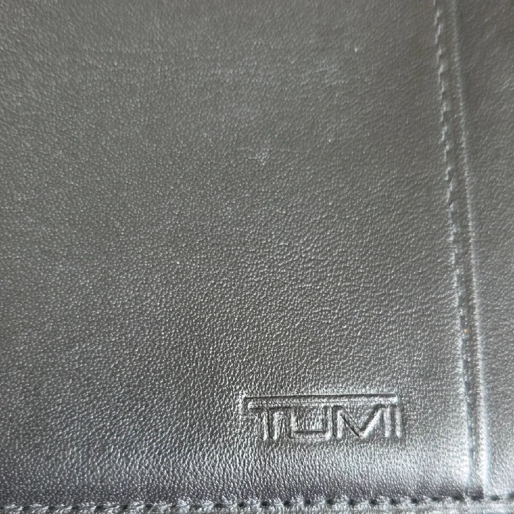 Tumi Black Passport and Travel Organizer Zip Around Case